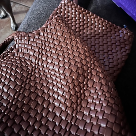 Like new, Woven tote bag with detachable clutch. Price Firm. - Picture 8 of 10